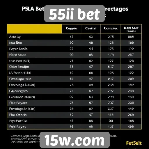 Comparativo de odds entre 55ii bet e concorrentes