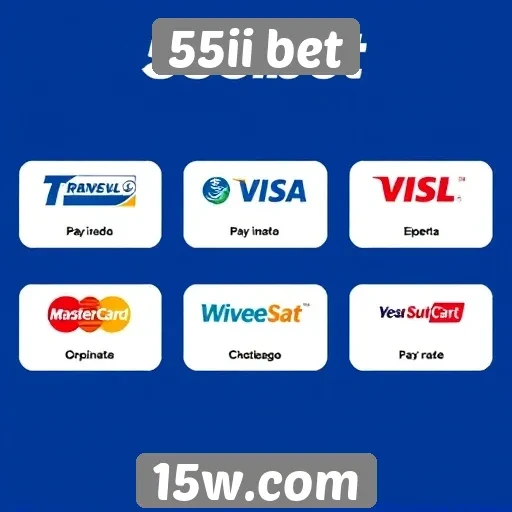 Opções de pagamento disponíveis no 55ii bet